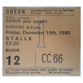 Saxon - Strong Arm Of The Law Winter Tour Original 1980/81 Cocert Tour Program