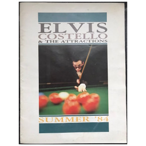 Elvis Costello & The Attractions - Summer '84 1984 Original Concert Tour Program