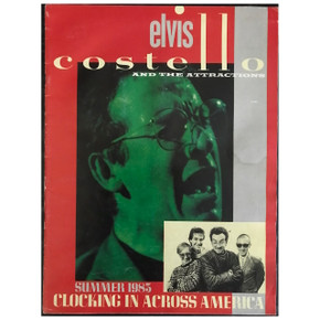 Elvis Costello & The Attractions - Clocking In Across America 1983 Original Concert Tour Program