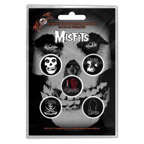 Misfits - Skull Badge Set