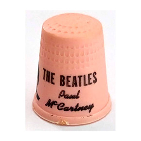 Beatles - Vintage 1960s Pink Plastic Paul McCartney Thimble