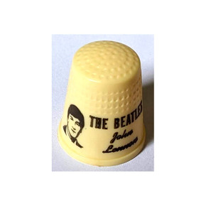 Beatles - Vintage 1960s Cream Coloured Plastic John Lennon Thimble