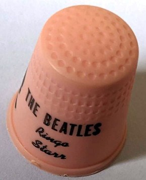Beatles - Vintage 1960s Pink Plastic Ringo Starr Thimble