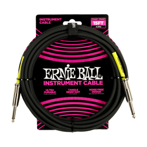 Ernie Ball - Classic Instrument Cable Straight 4.7m Black