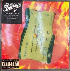 The Darkness – One Way Ticket 7" Single Vinyl (Used)