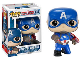 Captain America: Civil War - Captain America (Action Pose) Collectable Pop! Vinyl #137