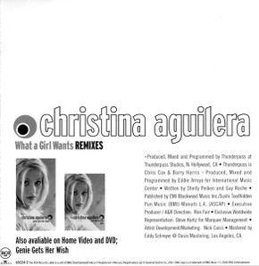 Christina Aguilera - What A Girl Wants Remixes 4 Track CD Single