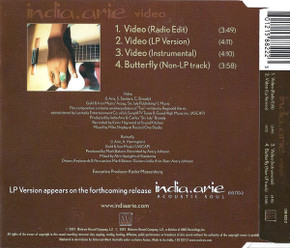 India Arie - Video 4 Track CD Single