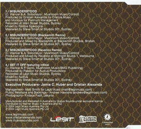 Cristian Alexanda - Misunderstood 4 Track CD Single