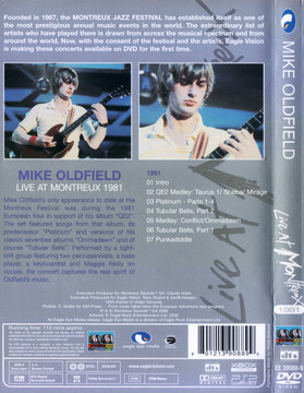 Mike Oldfield - Live At Montreux 1981 DVD (New)