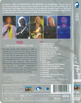 Yes – Live At Montreux 2003 DVD (New)