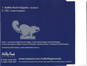 Butterfingers - Nothin Much Happens 2 Track CD Single