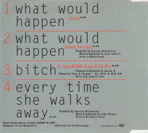 Meredith Brooks - What Would Happen 4 Track CD Single