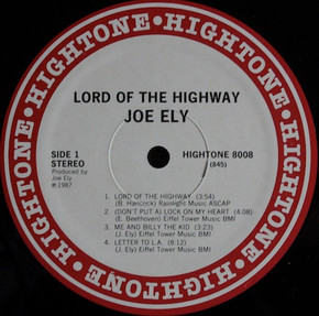 Joe Ely - Lord Of The Highway Vinyl LP (Used)