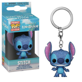 Lilo & Stitch - Stitch Diamond Glitter US Exclusive Collectable Pocket Pop! Keychain