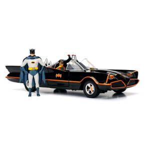Batman (1966 TV Series) - 1:24 Classic Batmobile & Figures Die Cast Car