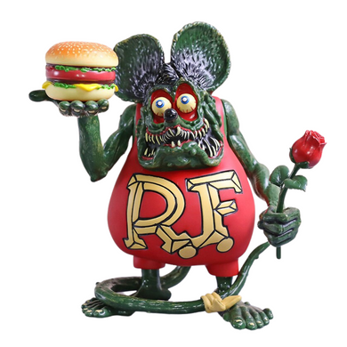 Rat Fink -  Hamburger & Rose 20cm Figure