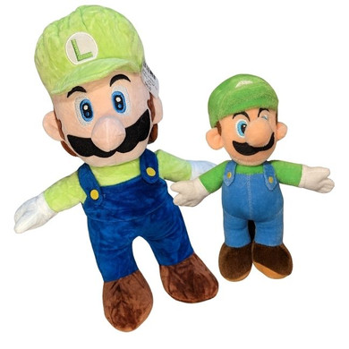 Super Mario Brothers - Standing Luigi Soft Toy