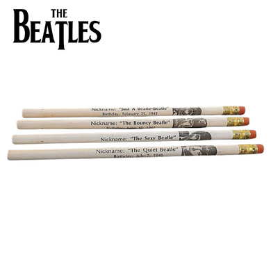 Beatles - 1960s Set Of 4 Pencils