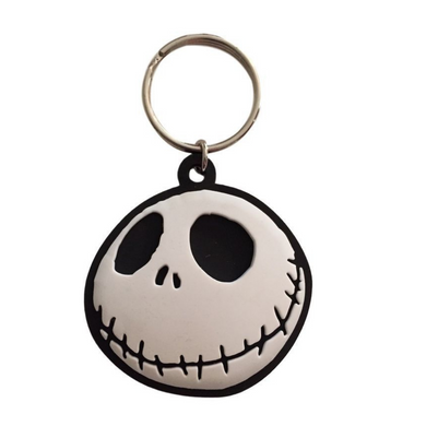 Nightmare Before Christmas - Jack Skellington Face Rubber Keyring