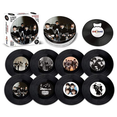 Beatles - 8 Piece Coaster Set and bottle opener