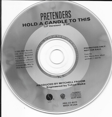 Pretenders - Hold a Candle to This - Promo CD Single