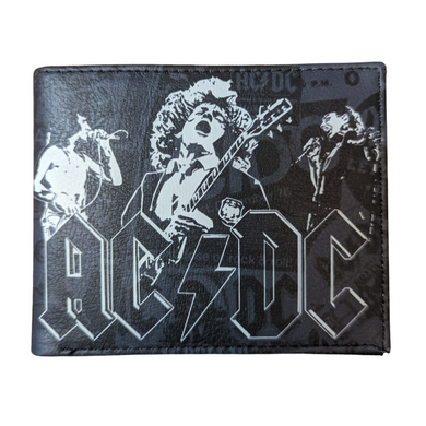 AC/DC - Monochrome with Red Logo Wallet