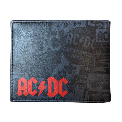 AC/DC - Monochrome with Red Logo Wallet