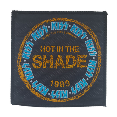 KISS - Vintage "Hot in the Shade" text patch 1989