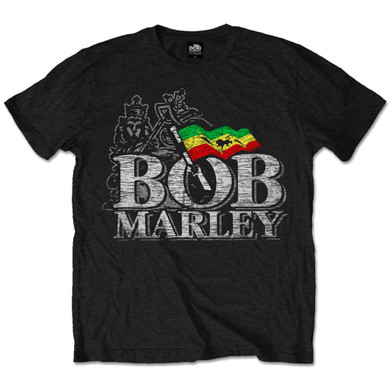 Bob Marley - Distress Logo Unisex T-Shirt