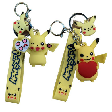 Pokemon - Pikachu Various Rubber Keyring