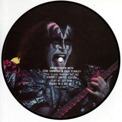 Kiss - An Interview With Gene Simmons & Paul Stanley 7" Picture Disc (Set 1) Single
