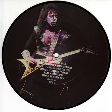 Kiss - An Interview With Gene Simmons & Paul Stanley 7" Picture Disc (Set 3) Single