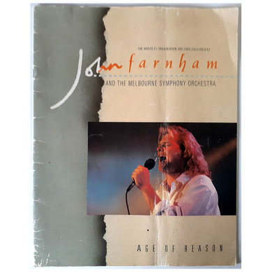 John Farnham - Age Of Reason 1988 Original Concert Tour Program