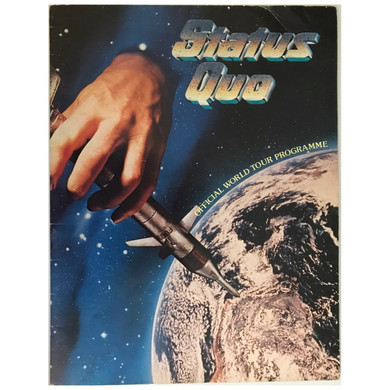 Status Quo - World Tour 1981 Original Concert Tour Program With Ticket