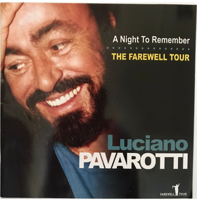 Luciano Pavarotti - A Night To Remember, The Farewell Tour 2005 Australia Original Concert Tour Program