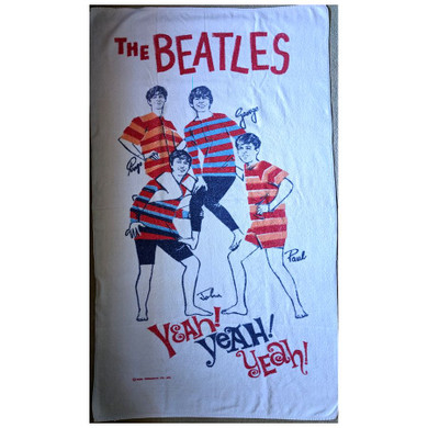 Beatles - Original 1960s Yeah Yeah Yeah Cannon Beach Towel