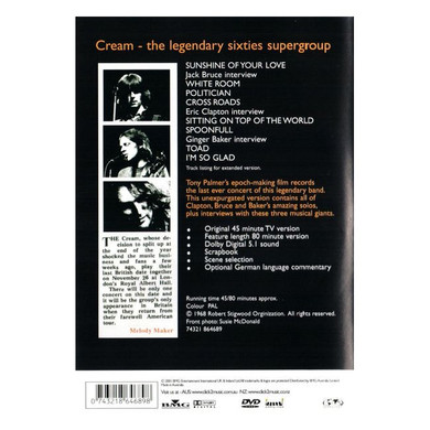 Cream - Farewell Concert DVD