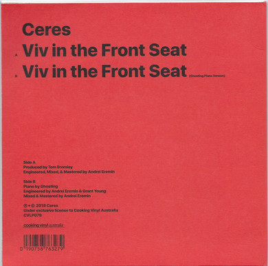 Ceres - Viv In The Front Seat Red Coloured 7" Single Vinyl (Used)