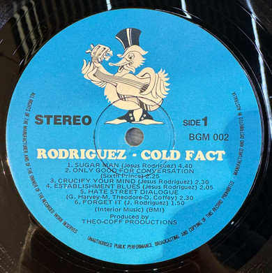 Rodriguez ‎– Cold Fact Vinyl LP (Secondhand)