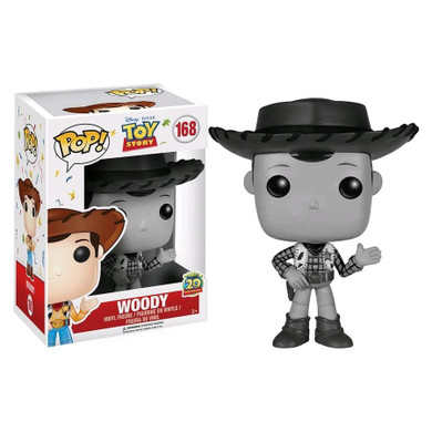 Toy Story - Woody's Round Up Black & White 20th Anniversary Collectable Pop! Vinyl #168 (Used)