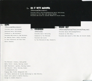 Androids - Do It With Madonna 4 Track CD Single