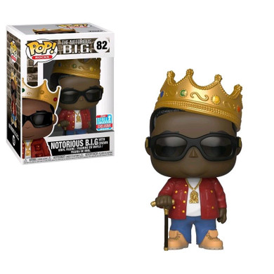 Notorious B.I.G. - Notorious B.I.G. With Crown (Red Jacket) 2018 NYCC Collectable Pop! Vinyl #82