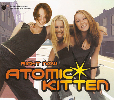 Atomic Kitten - Right Now 3 Track + Video CD Single