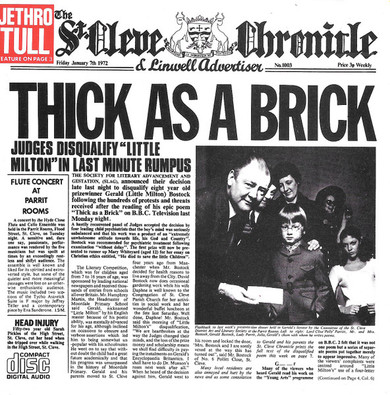 Jethro Tull – Thick As A Brick CD