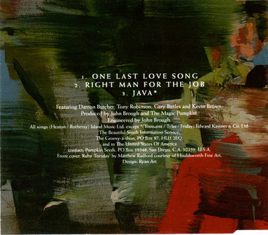 Beautiful South - One Last Love Song 3 Track CD Single