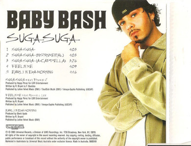 Baby Bash - Suga Suga 5 Track CD Single