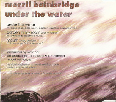 Merril Bainbridge - Under The Water 3 Track CD Single