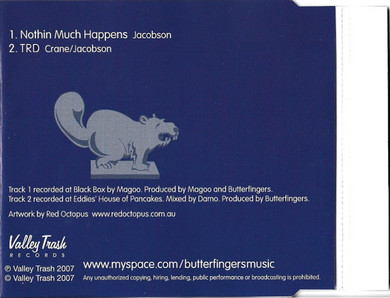 Butterfingers - Nothin Much Happens 2 Track CD Single