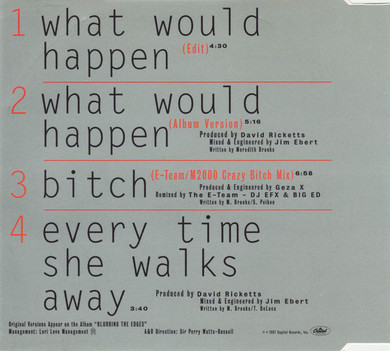 Meredith Brooks - What Would Happen 4 Track CD Single